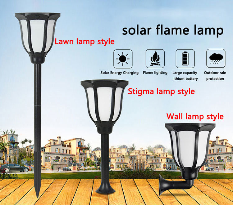 Solar LED Garden Lights Flickering Flames Torches Lights Landscape Decoration