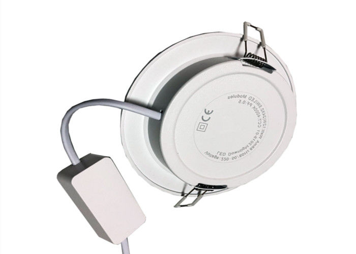 Meeting Room Led Slim Round Panel Downlight Beam Angle 100 Degrees Driver Outside