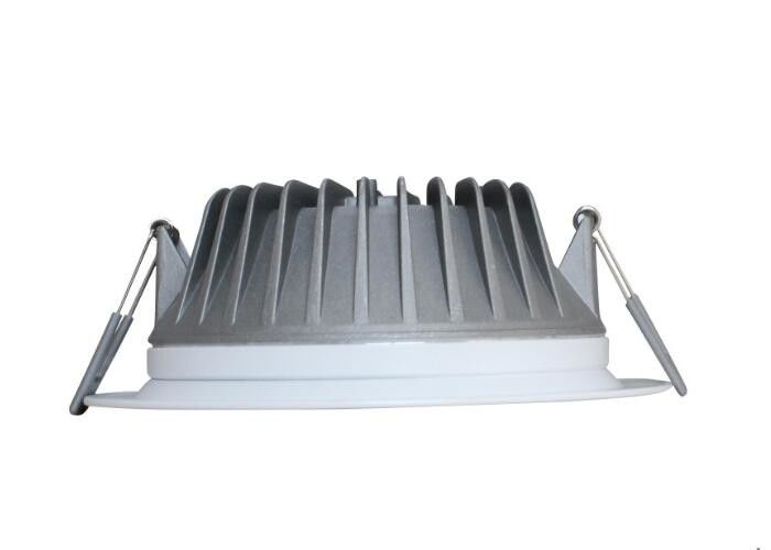 Supermarket LED Recessed Downlight 12 Watt 50000 Hours Long Lifespan
