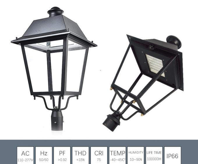 La lanterne superbe de dessus de courrier d'éclat de ventes de lumens élevés chauds d'antiquité a mené la lumière de tache de jardin